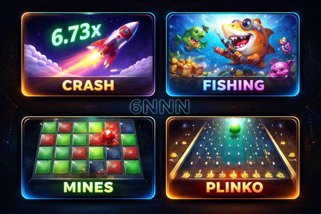6NNN Crash Games Lineup 6NNN Aviator and crash game selection